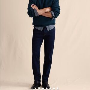 NWT! Banana Republic Jeans Mens 34 x 30 Blue Denim Straight Luxe Traveler Fit